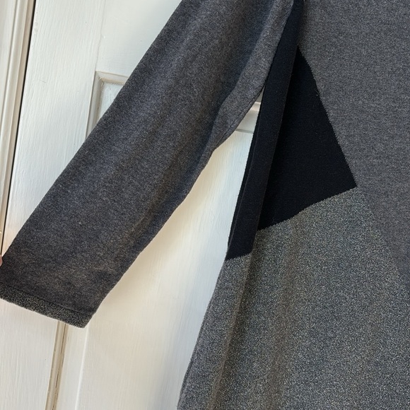 Chico's Size 3 Colorblock Metallic Sweater Knit Pullover Blocked Chicos Size XL - Picture 10 of 10